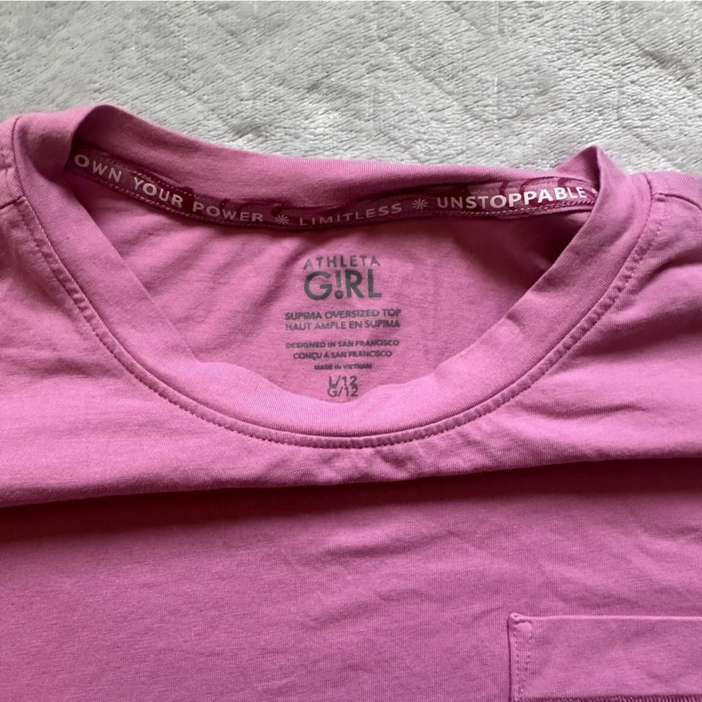Athleta Girl Active Long‎ Sleeve Pink Size L